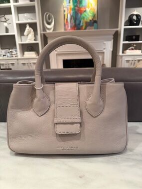 Noel Asmar Light Beige Leather Satchel